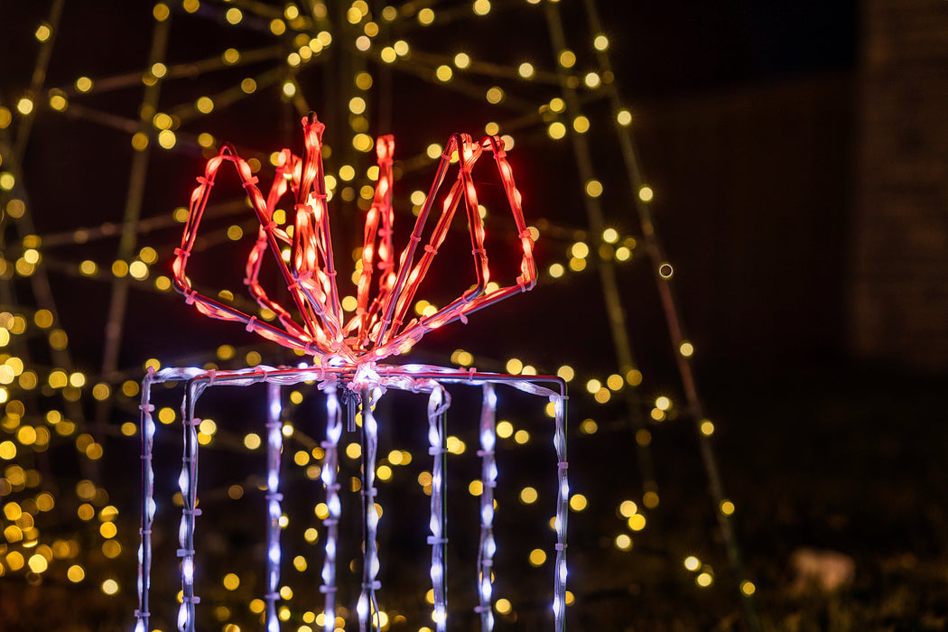 3D Giftbox Wire Decor - 21" Lights for Christmas