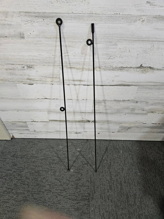 4' or 5.5' Metal Rod Clips & Hooks Lights for Christmas