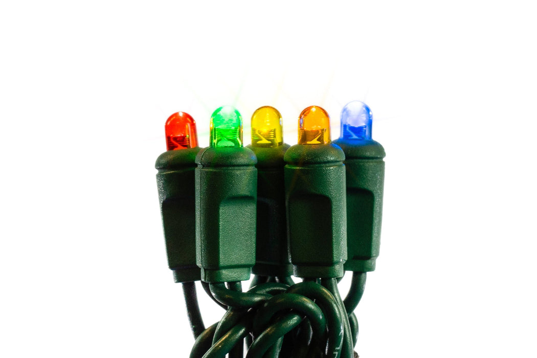 LED 5MM 50L Convex 4-6" Spacing Light Sets Lights for Christmas Multi