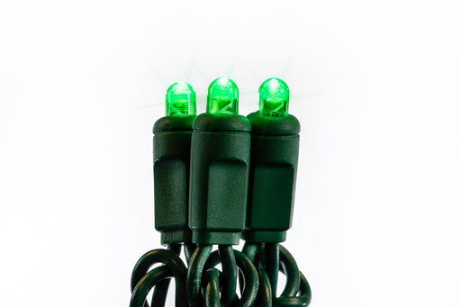 LED 5MM 50L Convex 4-6" Spacing Light Sets Lights for Christmas Green