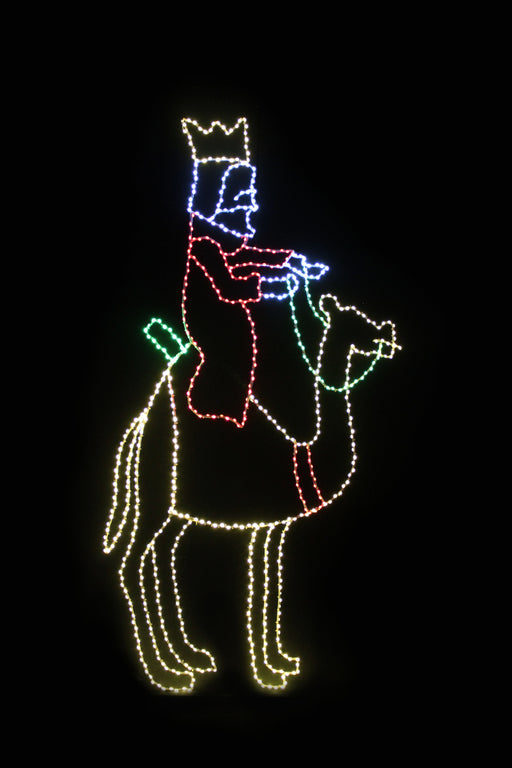 Nativity Scene - Wise Man on Camel Lights for Christmas 