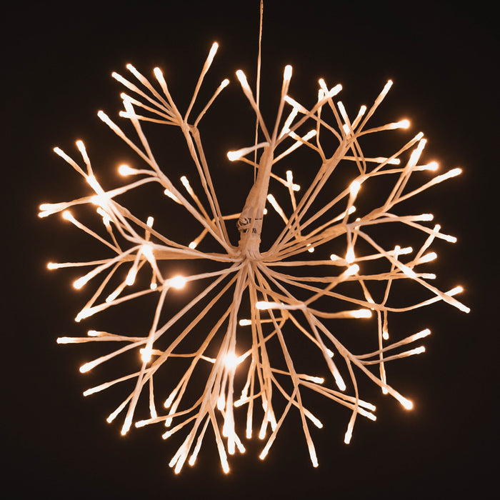 Ultrabrite Sphere Spheres Lights for Christmas 20" White Tape Warm White