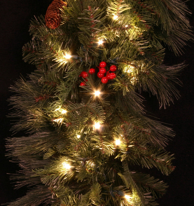 Bella Noel Garland 9' x 14" Wreaths & Garland Lights for Christmas