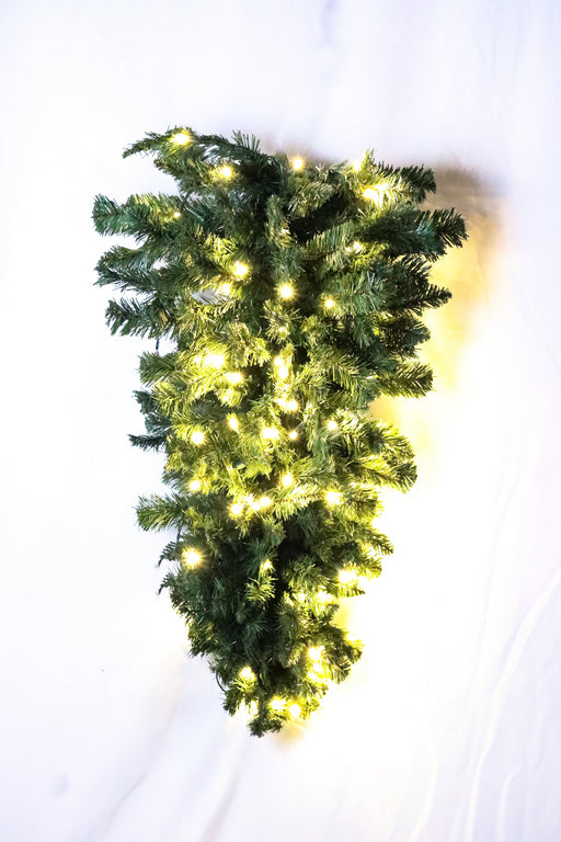 Sequoia Fir Tear Drop Wreaths & Garland Lights for Christmas