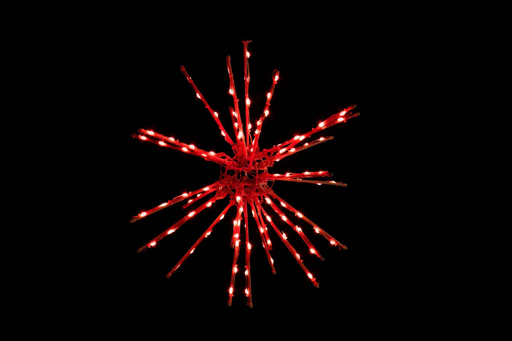 3D Starburst Lights for Christmas Red 15