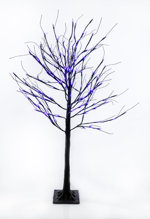 Black Birch Tree Lights for Christmas 4' 