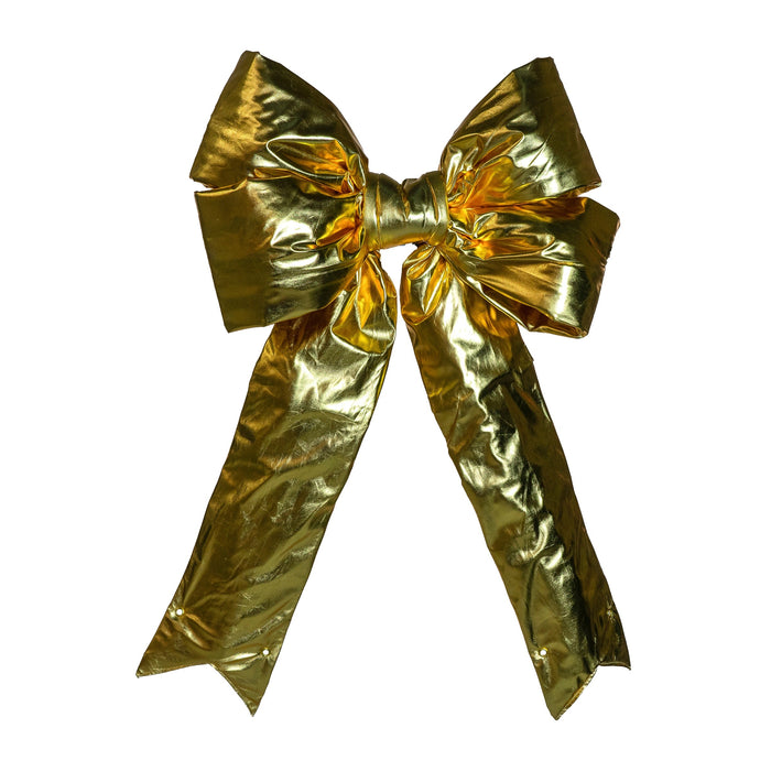 Metallic Gold Bow Bows & Decor Lights for Christmas