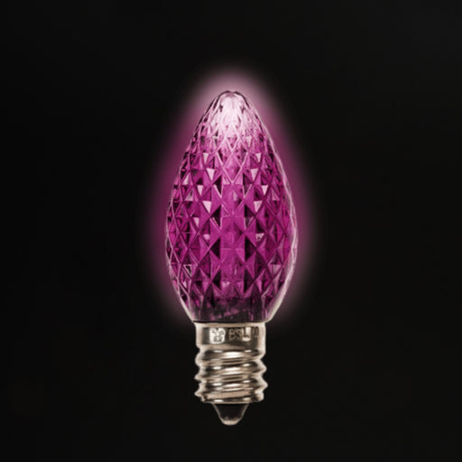 C7 LED Bulbs (25 Bulbs) Bulbs Lights for Christmas Purple