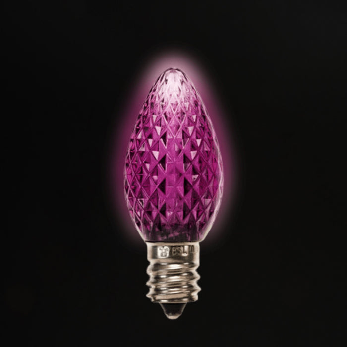 C7 LED Bulbs (25 Bulbs) Bulbs Lights for Christmas Purple