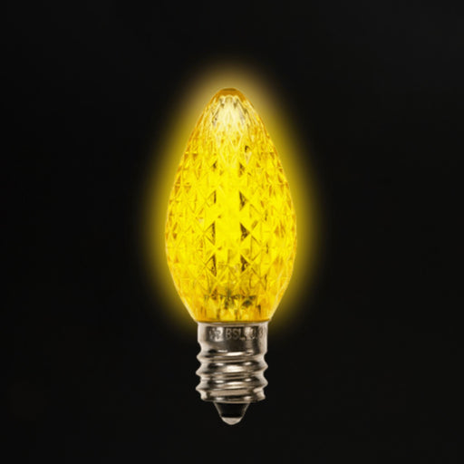 C7 LED Bulbs (25 Bulbs) Bulbs Lights for Christmas Yellow