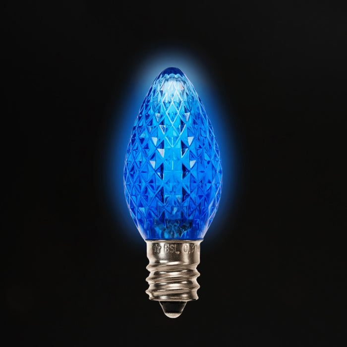 C7 LED Twinkle Bulbs (25 Bulbs) Bulbs Lights for Christmas Blue