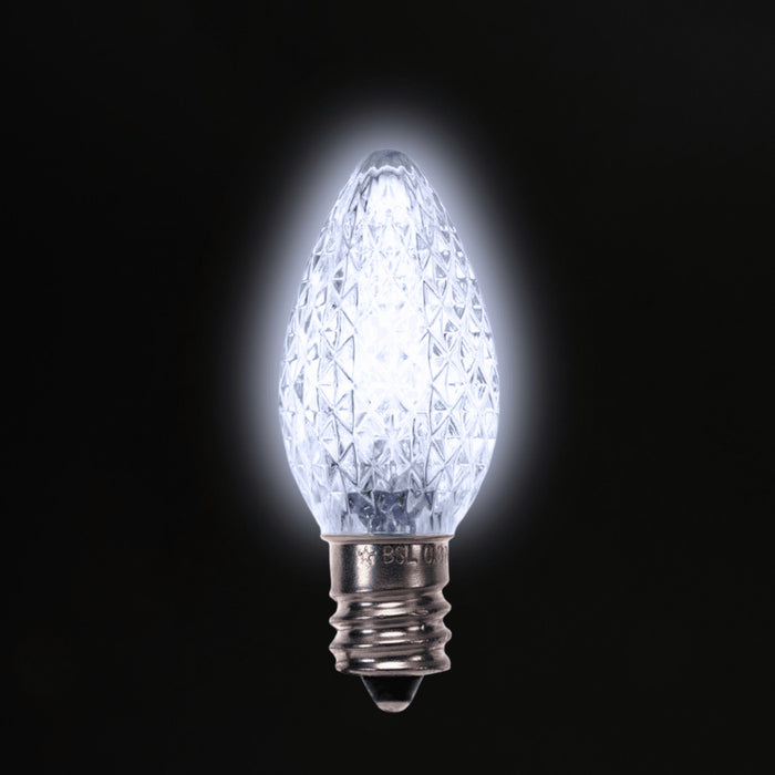 C7 LED Twinkle Bulbs (25 Bulbs) Bulbs Lights for Christmas Cool White