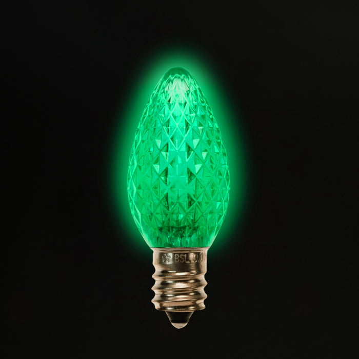 C7 LED Twinkle Bulbs (25 Bulbs) Bulbs Lights for Christmas Green