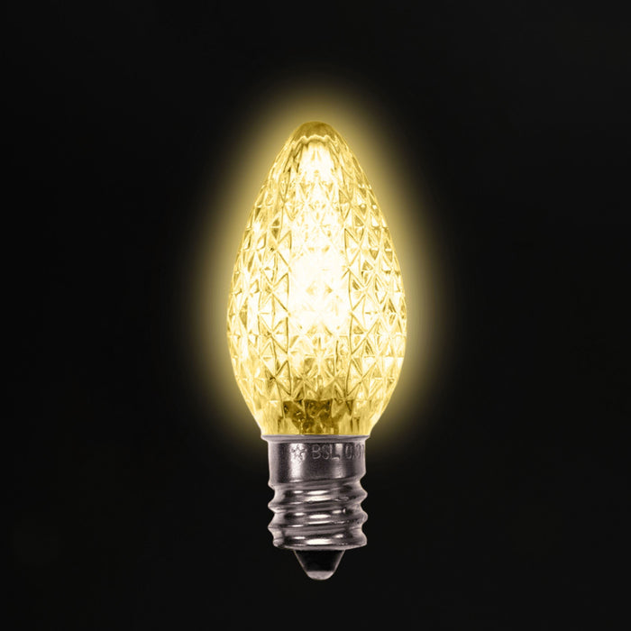 C7 LED Twinkle Bulbs (25 Bulbs) Bulbs Lights for Christmas Warm White