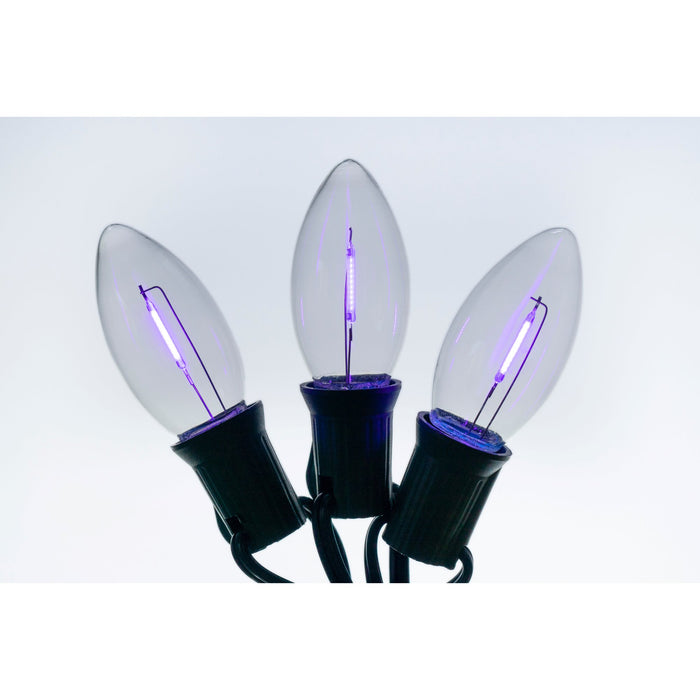 C9 LED Filament Bulbs Bulbs Lights for Christmas Black