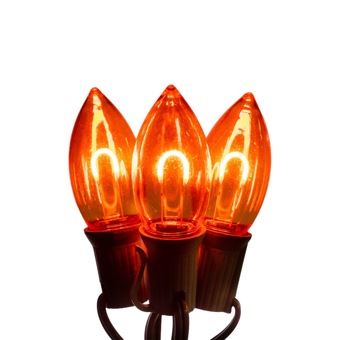 C9 LED Filament Bulbs Bulbs Lights for Christmas Orange