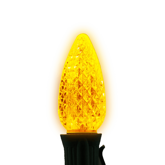 C9 LED Twinkle Bulbs Bulbs Lights for Christmas Yellow