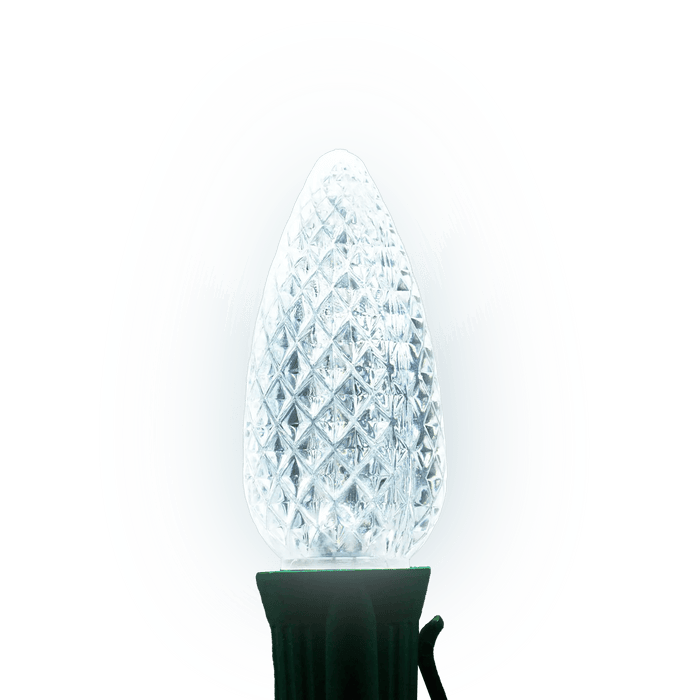 C9 LED Twinkle Bulbs Bulbs Lights for Christmas Pure White