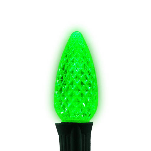 C9 LED Twinkle Bulbs Bulbs Lights for Christmas Green