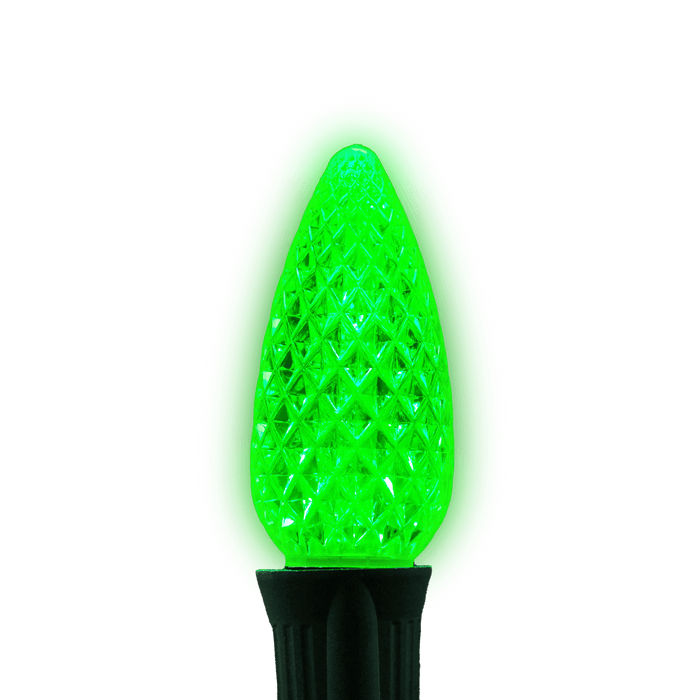 C9 LED Twinkle Bulbs Bulbs Lights for Christmas Green