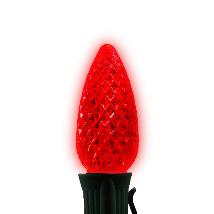 C9 LED Twinkle Bulbs Bulbs Lights for Christmas Red