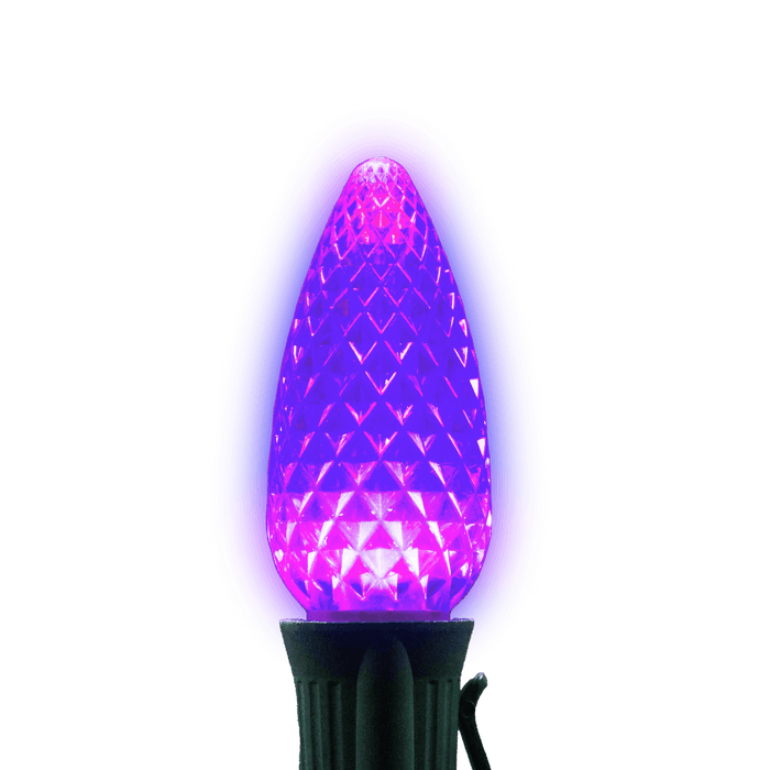 C9 LED Twinkle Bulbs Bulbs Lights for Christmas Purple