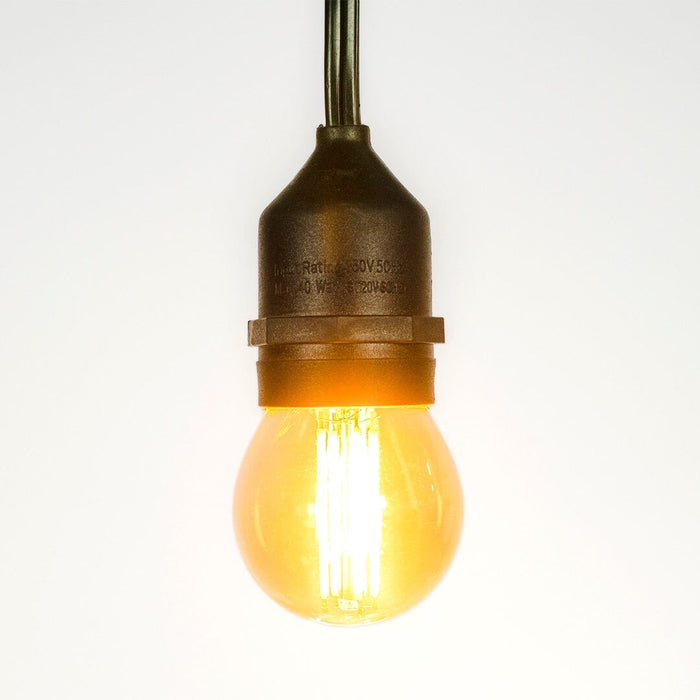 G45 Filament 4W - Amber - 70mm Bulbs Lights for Christmas Amber
