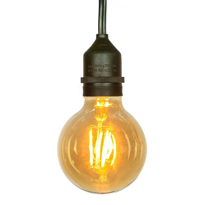 G80 Filament E26 base - Amber - 118mm Bulbs Lights for Christmas Amber