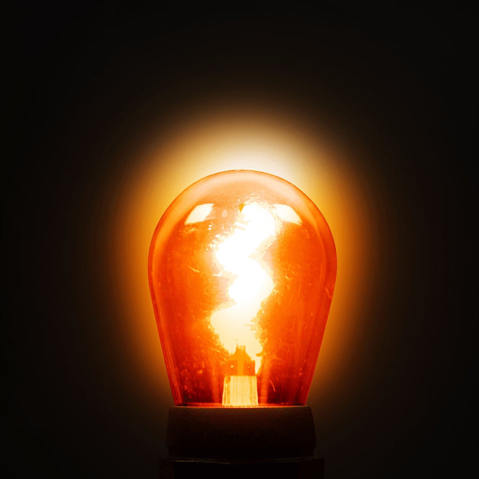 S14 LED Designer Bulb Bulbs Lights for Christmas Amber