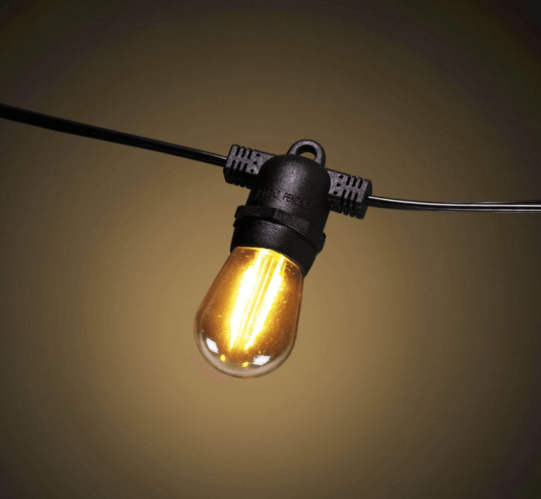 S14 Patio Bulb - LED (2) Filament Warm White (boxed - 5 bulbs) Bulbs Lights for Christmas