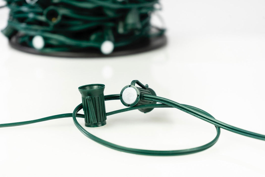 C9/C7 Cord (Magnetic)- Green (18 AWG/SPT1) 500ft reel Cords & Connectors Lights for Christmas