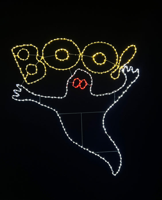 Ghost with Boo Wire Decor - 40" Lights for Christmas