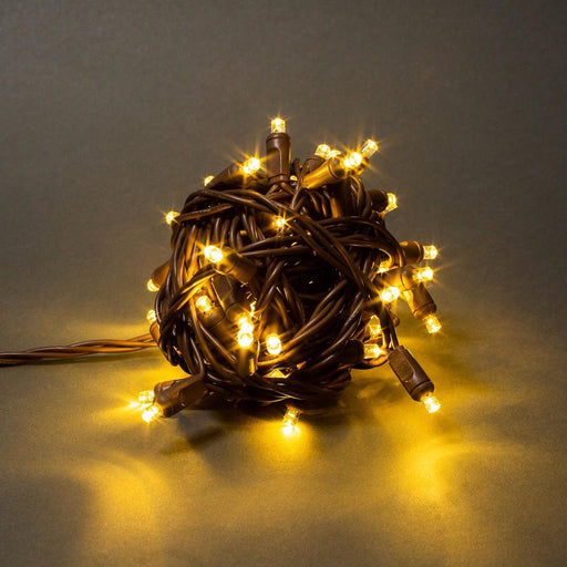 5mm Light Set 50ct Balled-4"- 6" Spacing (BW) Light Sets Lights for Christmas