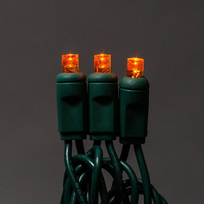 5mm Light Set 50ct Balled-6" Spacing (GW) Light Sets Lights for Christmas Orange
