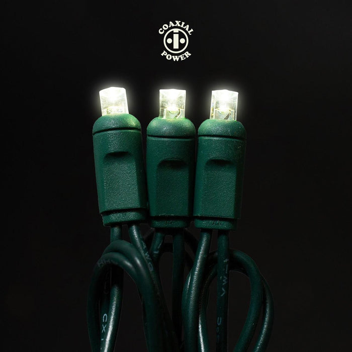 5mm Light Set 70ct Balled- 4" Spacing (Coaxial) (GW) Light Sets Lights for Christmas Pure White