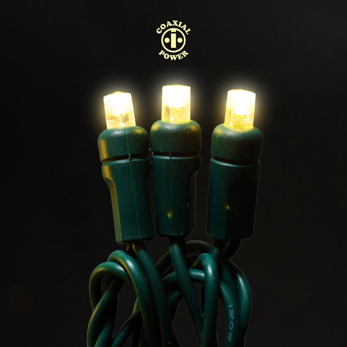 5mm Light Set 70ct Balled- 4" Spacing (Coaxial) (GW) Light Sets Lights for Christmas Warm White