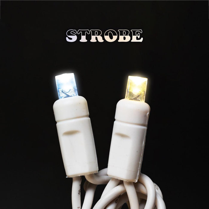 5mm Light Set 70ct Strobe Balled-4" Spacing (21') (WW) Light Sets Lights for Christmas