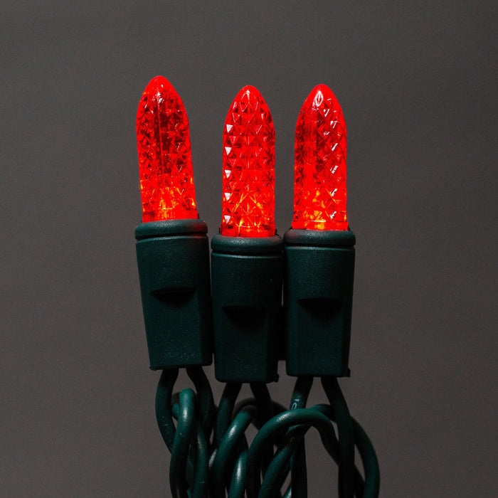 LED M8 50L Light Sets Lights for Christmas Red