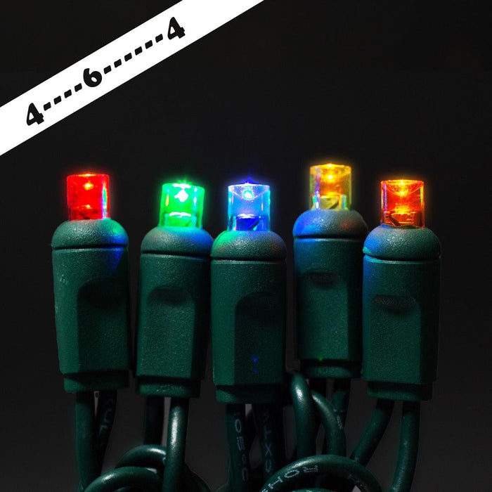 LED RGB 5MM 50 LIGHT - 4-6" Light Sets Lights for Christmas Multi