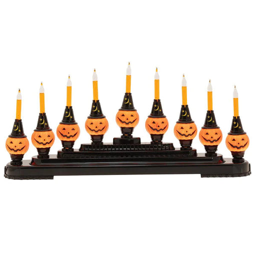 Halloween 9 Count Pumpkin Bubble Light Candolier (Christopher Radko) Novelty Lights Lights for Christmas