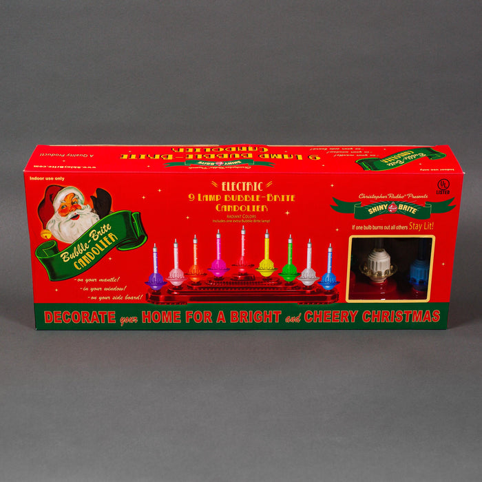 Holiday Splendor 9 Count Bubble Light Candolier (Christopher Radko) Novelty Lights Lights for Christmas