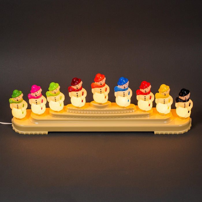 Holiday Splendor 9 Count Snowman Light Candolier (Christopher Radko) Novelty Lights Lights for Christmas