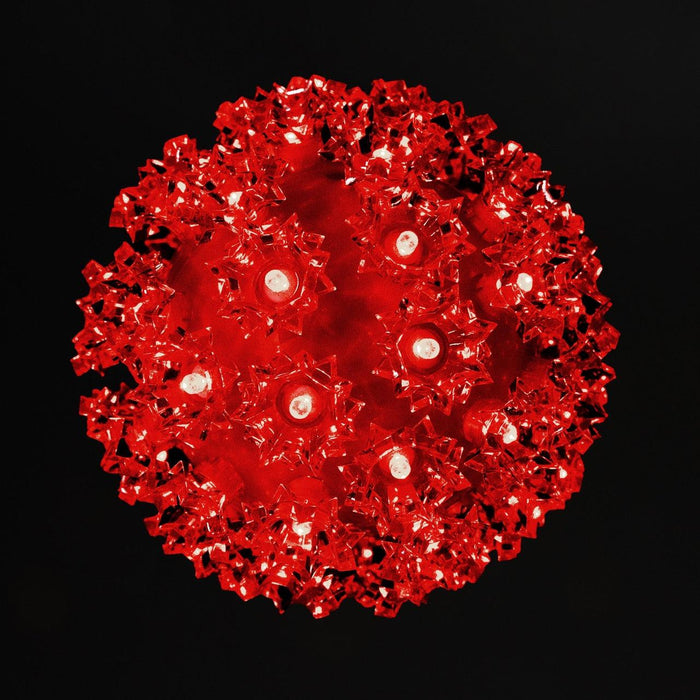 Retro Sphere - 6" Spheres Lights for Christmas Red