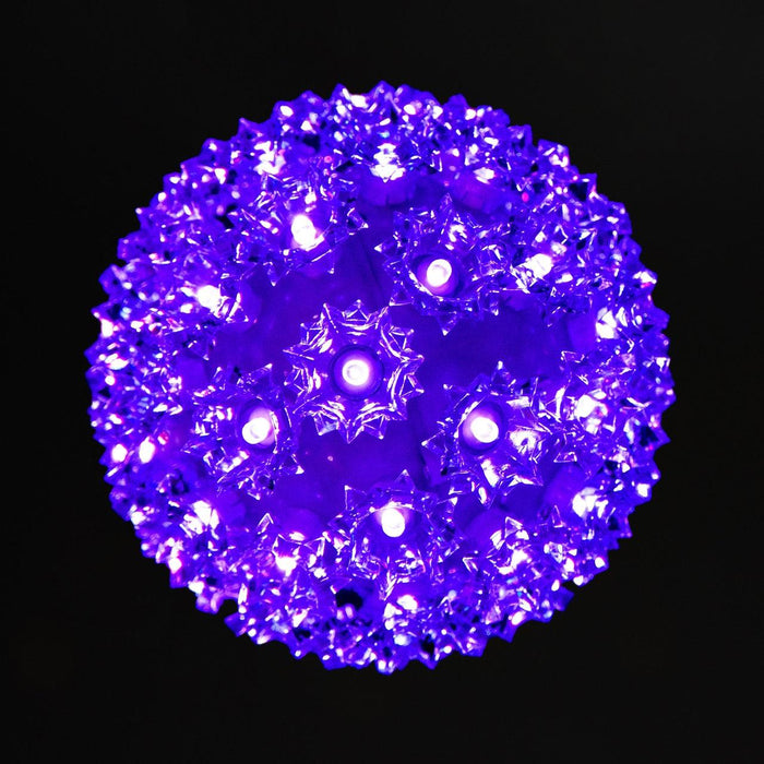 Retro Sphere - 7.5" Spheres Lights for Christmas Purple