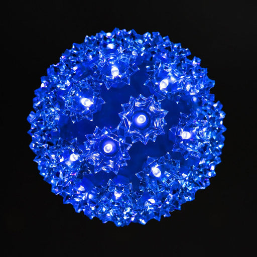 Retro Sphere - 7.5" Spheres Lights for Christmas Blue