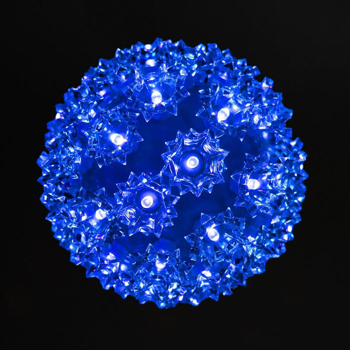 Retro Sphere - 7.5" Spheres Lights for Christmas Blue