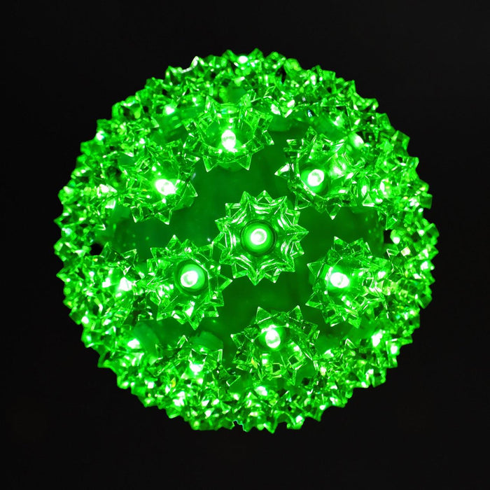Retro Sphere - 7.5" Spheres Lights for Christmas Green