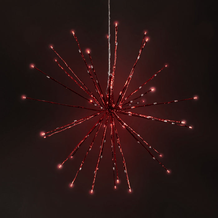 Supernova Spheres Lights for Christmas 16" Red