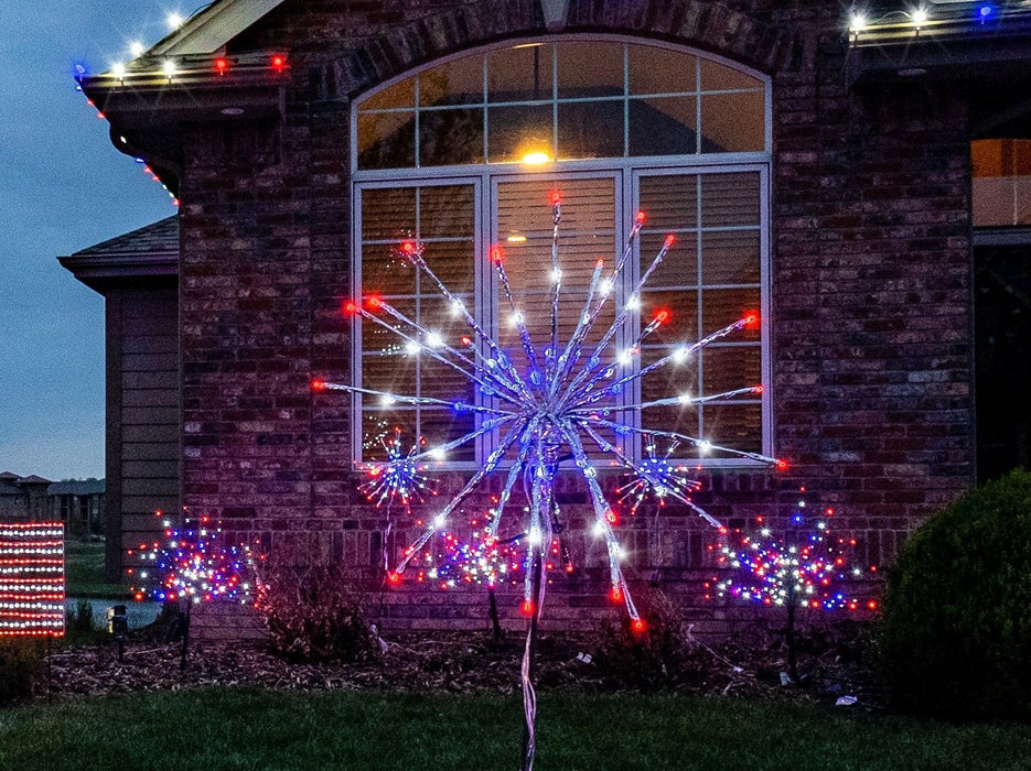 Supernova Spheres Lights for Christmas 16" Patriot