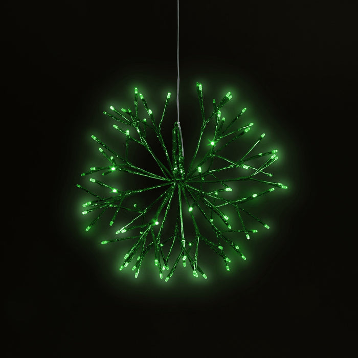 Ultrabrite Sphere Spheres Lights for Christmas 16" Green
